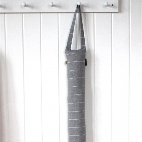 Wild Stripe Draught Excluder in Slate by Raine & Humble